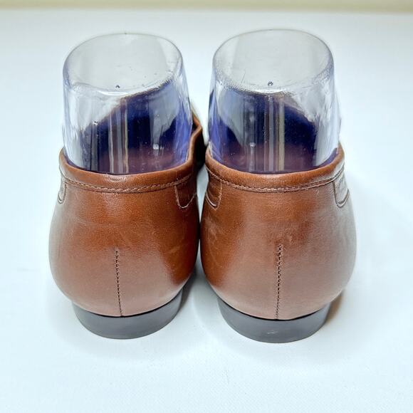 Classic ENZO ANGIOLINI Liberty Brown Croc‎ Leather Ballet Ballerina Flats SZ 8.5 - Picture 7 of 10